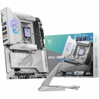Imagen de MSI MPG Z890 Edge TI WiFi, ATX para procesadores Intel Core Ultra (Serie 2), LGA 1851 VRM SPS 90A, Memoria DDR5 (9200+MT/s OC), PCIe 5.0 y 4.0 x16, M.2 Gen5, Wi Fi7, LAN 5G