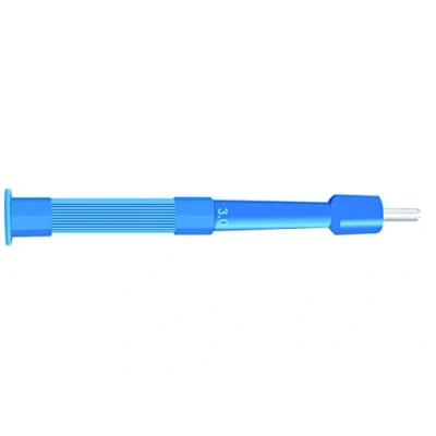 Imagen de Gima Cureta Biopsia Punch, estéril, desechable, hoja de acero inoxidable, sin costuras, látex, mango ranurado, tamaño: Ø 2.5 mm, longitud la 8 paquete 10 curetas en blister.