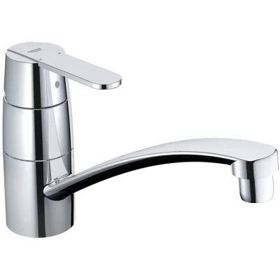 Imagen de GROHE Get, Grifo de cocina (caño bajo, menor consumo agua, sistema instalación rápida), cromo, 32891000