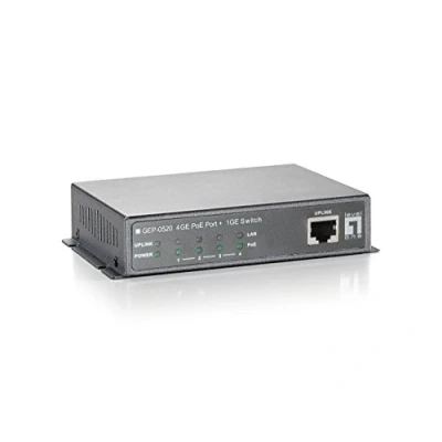 Imagen de Levelone Switch Gigabit Ethernet Poe De 8 Puertos, 61.6w, 802.3af Poe, 4 Puertos