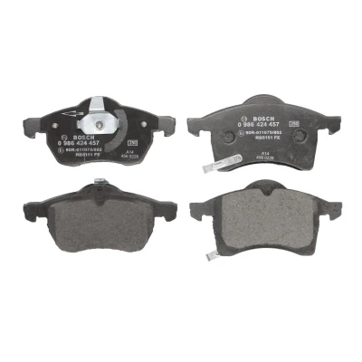 Imagen de BOSCH 0 986 424 457 Juego de pastillas freno Low Metallic con avisador acústico desgaste clip émbolo OPEL: Astra G CC, Berlina