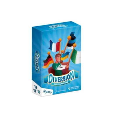 Imagen de Atomo Games DIVERSIÓN con Banderas. Juego DE Cartas para Toda LA Familia