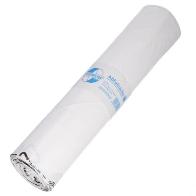 Imagen de Deiss Premium 16001 Bolsas de basura (700 x 1100 mm, tipo 60, 25 por rollo), color blanco