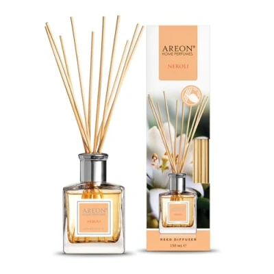 Imagen de Areon Reed Difusor/Neroli/150 ml/1 Paquete/Perfume para el hogar o la Oficina, Aroma de Larga duración, Juego Varillas difusor