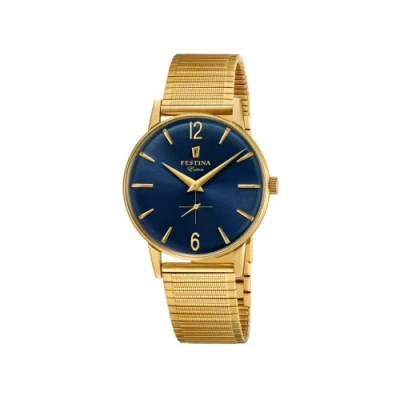 Imagen de Reloj FESTINA para Hombre F20251/4 Outlet Caja de Acero Inoxidable 316l 2n18 Dorado Correa Gris Plata