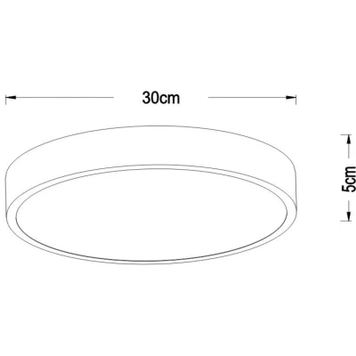 Imagen de Lucide Plafón LED Unar, negro, Ø 30 cm