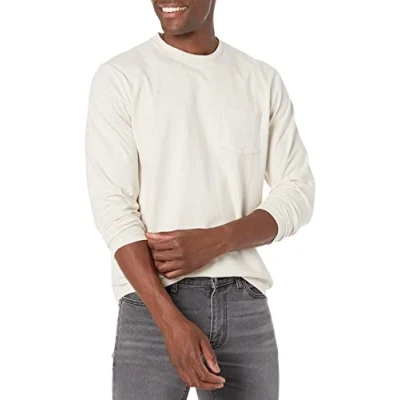 Imagen de Amazon Essentials Camiseta de Manga Larga Ajuste Normal Hombre, Avena Mezcla, XXL