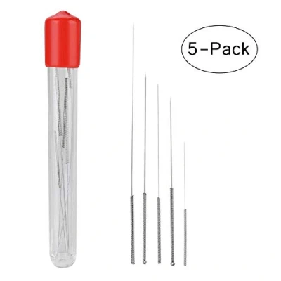 Imagen de Goshyda Agujas de Limpieza boquillas Impresora 3D, 5 Piezas 0.2mm 0.3mm 0.4mm 0.5mm 0.6mm Boquilla Acero Inoxidable Kit Herramienta para 3D