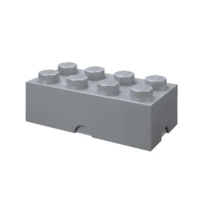 Imagen de Ladrillo de almacenamiento 8 espigas LEGO, caja almacenaje apilable, 12 l