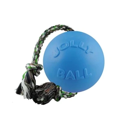 Imagen de Jolly Pets Pelotas De Juguete Para Perros Ball Romp N Roll 10 cm Baby Blue (Blue Berry Smell)