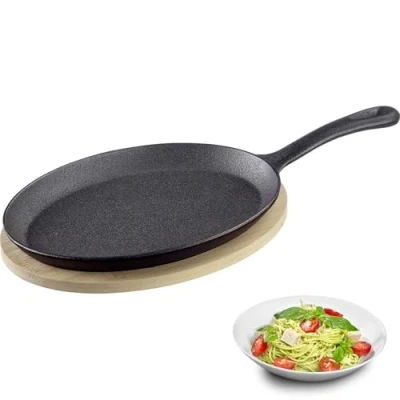 Imagen de Westmark sartén de hierro fundido Tapas + Friends cazuela pequeña fundido, para todo tipo cocinas, inducción o grill, incl. esterilla hierro, 500 ml