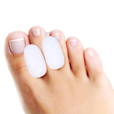 Imagen de Separadores de Dedos los pies Hallux Valgus Corrector Juanetes Férulas Gel Suaves del Pie alivio cabello para juanete dolor