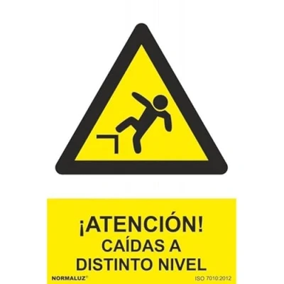 Imagen de Señal de ¡Atención! Caídas a distinto nivel con tintas UV SEKURECO skrc
