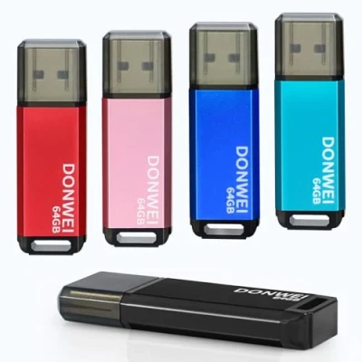 Imagen de Pendrive, Pen Drive 64 GB, Memoria USB 2.0, 64GB con Indicador LED para Almacenar y Realizar Copias de Seguridad Datos（Paquete 5）