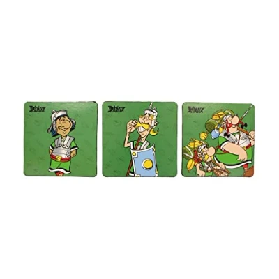 Imagen de SD Toys Posavasos Legionarios Asterix, Corcho, Multicolor, 3x9x9 cm, 6 Unidades