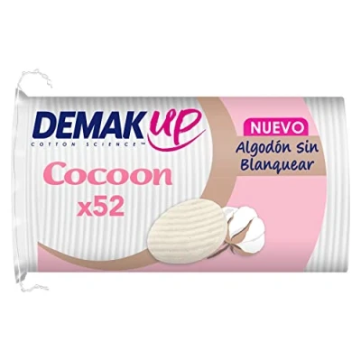 Imagen de Demak&#039;Up Cocoon Ovales cotons à Démaquiller Visage et Yeux 100% Fibres de Coton Naturelles 1x52