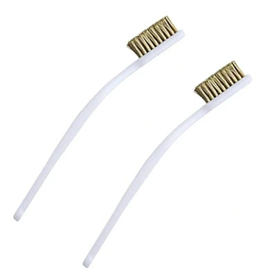 Imagen de TTOOP 2 Pcs cepillo de Latón, Cepillos Alambre Pequeños, Mini Metalico Limpieza boquillas impresora 3D