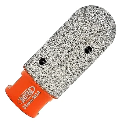 Imagen de BGTEC Broca de dedo Diamante 25 mm Rosca M14 fresado Agrandar y dar forma Agujeros Existentes bisel Redondo para Baldosas Piedra Porcelana Cerámica dura Mármol Granito