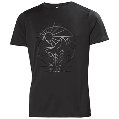 Imagen de Helly Hansen Jr Marka Camisa de Tenis, Unisex niños, 990 Black, 12 Years