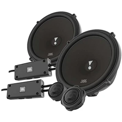 Imagen de JBL Stadium 62CF Juego de Altavoces Coche 2 vías y 16 cm Harman Kardon Sistema Sonido Altavoz componentes 330 vatios Echo Auto 165 mm con tweeters Cruces Separados