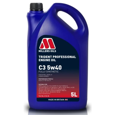 Imagen de Millers Oils Trident Professional C3 5W 30 5L Aceite de motor 6124 5 BMW: 3 Sedán, MERCEDES BENZ: Clase C Sedán
