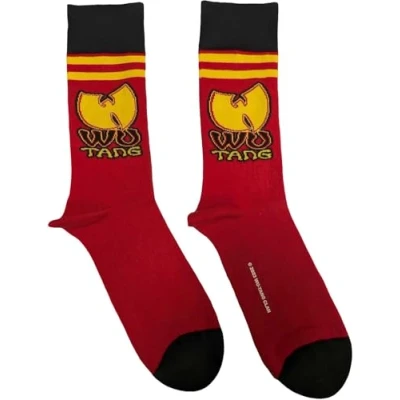 Imagen de Wu Tang Clan Calcetines con dise�o de rayas (rojas), talla �nica, Rojo , �nica