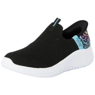 Imagen de Skechers Girls, Ponerse, Black Mesh/Multi Trim, 43 EU