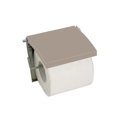 Imagen de MSV Soporte de Papel higiénico Acero Inoxidable/MDF, Beige