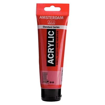 Imagen de Amsterdam Standard Series Colores Acrílicos Tubo 120 ml Carmín 318 (17093182)