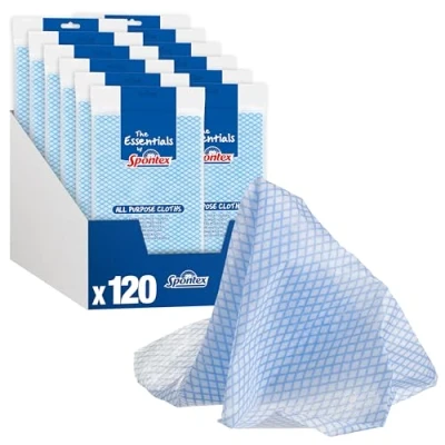 Imagen de Spontex paños Multiusos Essentials 12 Paquetes de 10 (120 totales)