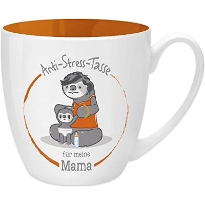 Imagen de GRUSS &amp; CO 45503 Taza antiestrés, para mamá, 45 cl, regalo, New Bone China, 9,5 cm, 1 unidad (1 unidad)