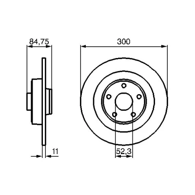Imagen de Disco de freno BOSCH 0 986 479 083