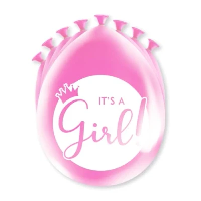 Imagen de Globos de fiesta Es una niña, Pack of 8