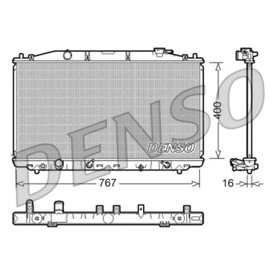 Imagen de Radiador, refrigeración del motor DENSO DRM40025