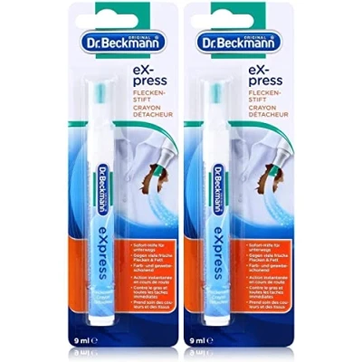 Imagen de Dr. Beckmann Express Rotulador para manchas (2 unidades, 9 ml, ayuda inmediata viajes)