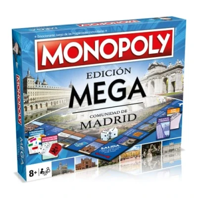 Imagen de MONOPOLY MEGA Juegos de Mesa Edición Madrit: 2 6 Jugadores, Infantiles y para Adultos, Perfecto Regalo, Ideal Noches Juegos, Desde 8+ Años