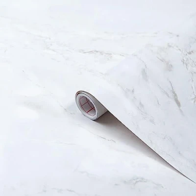 Imagen de d c fix vinilo adhesivo muebles Marble Romeo Matt White mármol óptico autoadhesivo impermeable decorativo para cocina, armario, puerta, mesa papel pintado forrar rollo láminas 45 cm x 2 m
