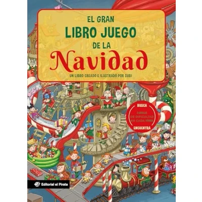 Imagen de El gran libro juego de la Navidad: un infantil con 3 niveles juego, a 8 años. Jugar y aprender. ¡Conoce montón curiosidades tradiciones navideñas!: 5 (Libros juegos)