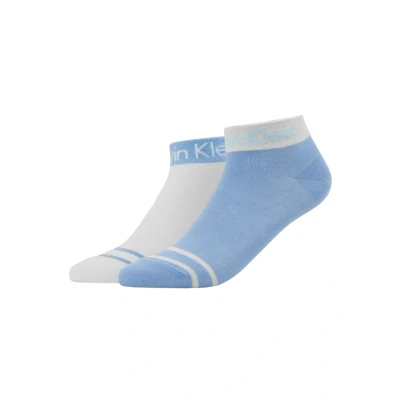 Imagen de Calvin Klein Underwear ZOEY Anklet 2 PACK Calcetines, Mujer, Talla: 37 41, Blue/white