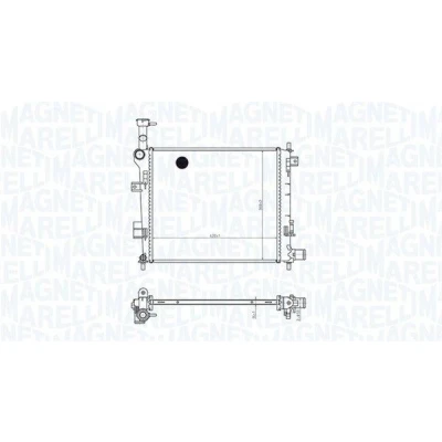 Imagen de MAGNETI MARELLI 350213165400 Radiador, refrigeración del motor 420 368 16 Aletas soldadas FORD: Focus Mk1 Hatchback, Berlina