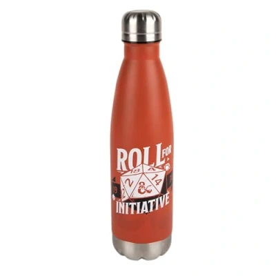 Imagen de Konix Dungeons &amp; Dragons Botella isotérmica Acero inoxidable 500 ml Motivo Roll for Initiative Rojo