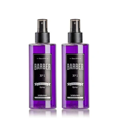 Imagen de BARBER MARMARA Eau de Cologne Pump Spray para hombre (2 x 250 ml) After Shave Men Agua afeitado hombres Refresca Fragancia Desinfectante 70 alcohol No. 1)