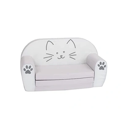 Imagen de KNORRTOYS.COM Knorrtoys 68481 Sofá Infantil con diseño de Gato Lilli, Algodón Espuma, carbón
