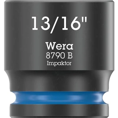 Imagen de Wera 05005523001 8790 B Impaktor Inserto de llave vaso con arrastre 3/8&quot;, 13/16&quot; x 32 mm
