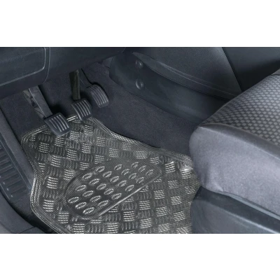 Imagen de WALSER 28020 Juego de alfombrillas suelo Caucho delante y detrás 4 gris/plata Ajuste universal 70.5 x 49, 42.5 48 norauto, oscaro, mister auto