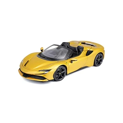 Imagen de Burago May Cheong GROUP BBURAGO 1/18 Ferrari SF 90 Spider Gold Vehículo para Niño a Partir de 3 años 16016, 16016
