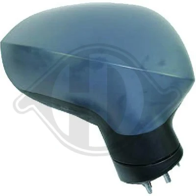 Imagen de espejo retrovisor Diederichs 7426225 izquierda imprimado convexo, para ajuste elect. espejo, calefactable, completo SEAT: Ibiza 4