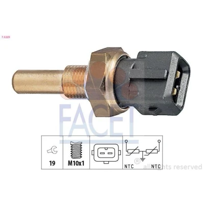 Imagen de FACET 7.3229 Sensor, temperatura del refrigerante Made in Italy OE Equivalent