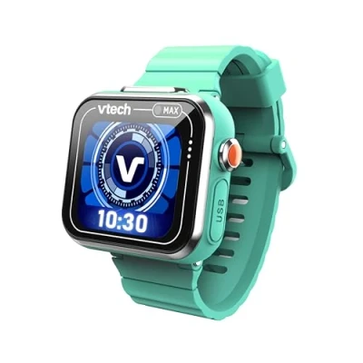 Imagen de VTech Kidizoom Smartwatch MAX Aguamarina, Reloj Inteligente para niños, Doble cámara de Fotos, vídeos, Juegos, Pantalla táctil Horizontal, Versión ESP