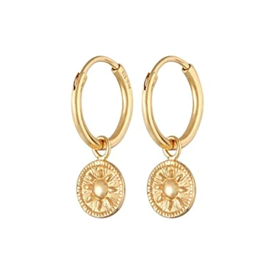 Imagen de Elli COIN SUN Vintage Pendientes goldcoloured, Mujer, Talla: One Size, Gold coloured